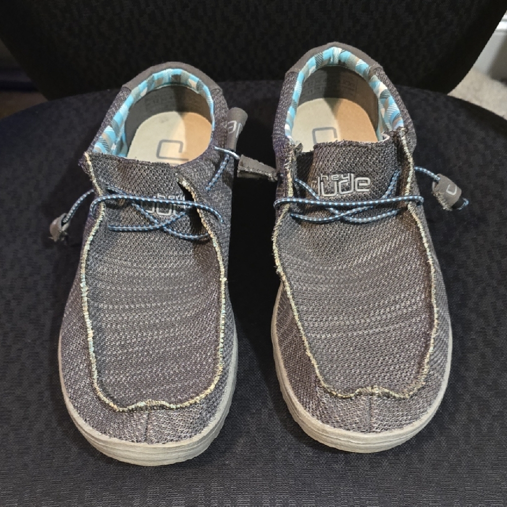 Hey Dude Men's Gray Slip-On Loafers
